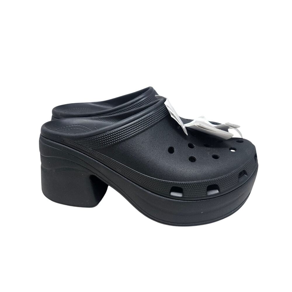 NEW Crocs Siren Clog 11 Black Chunky Platform Goth Grunge Waterproof Casual